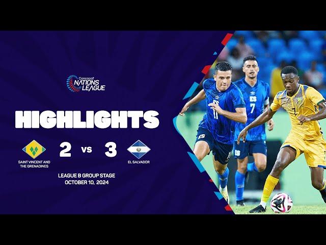 St. Vincent & the Grenadines vs El Salvador | 2024/25 Concacaf Nations League | Group Stage