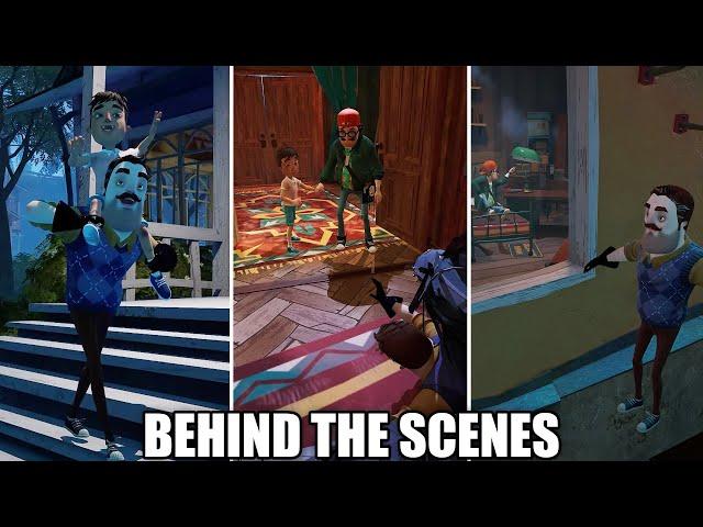 All Hello Neighbor 2 Updated Cutscenes | Behind The Scenes