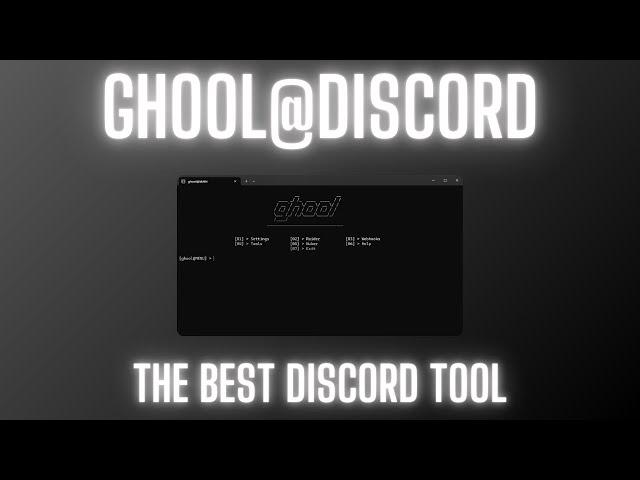 ghool@DISCORD | The Best Discord Tool | 100% FREE