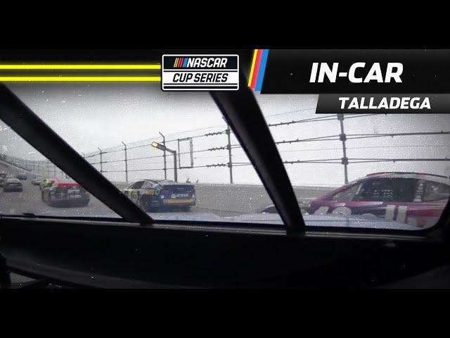 Kyle Larson's in-car: Heavy impact from Ryan Preece | NASCAR | Talladega