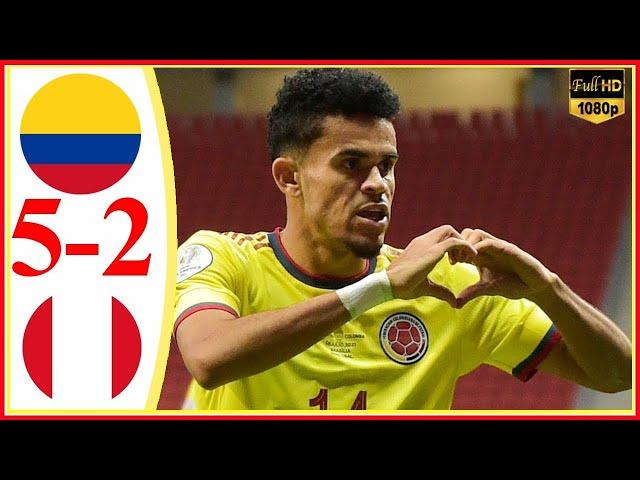 Colombia vs Peru 5−2 - Extended Highlights & All Goals 2021 HD