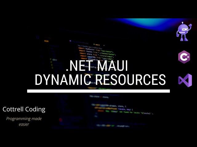 NET MAUI Dynamic Resources