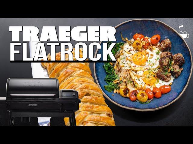 TESTING THE BRAND NEW TRAEGER FLATROCK (AND WE'RE GIVING ONE AWAY!) | SAM THE COOKING GUY