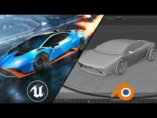 Create Custom Drivable & Destructible Vehicles with Opening Doors | Blender & Unreal Engine