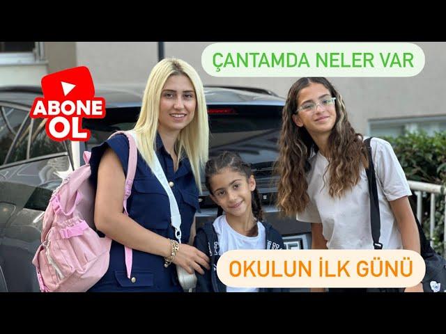 OKULUN İLK GÜNÜÇANTAMDA NELER VAR‼️#okul#vlog#okullaraçılıyor#rutin