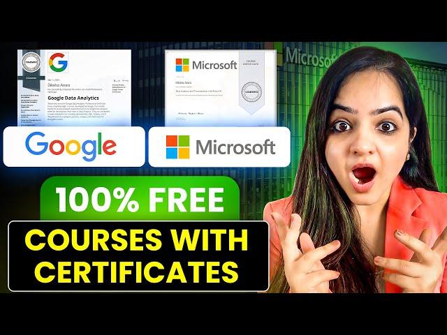 Free Courses On AI With Certificates By Google, Microsoft & LinkedIn