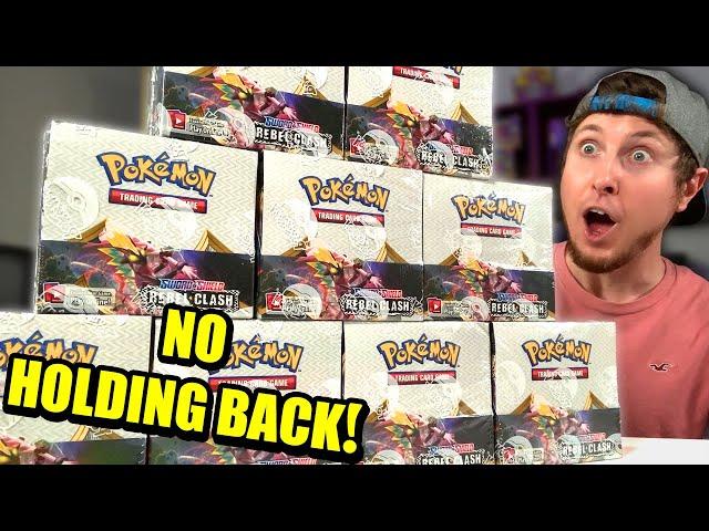 *NO HOLDING BACK!* Going For A Complete Rebel Clash Pokemon Cards Set! [Booster Box Opening]