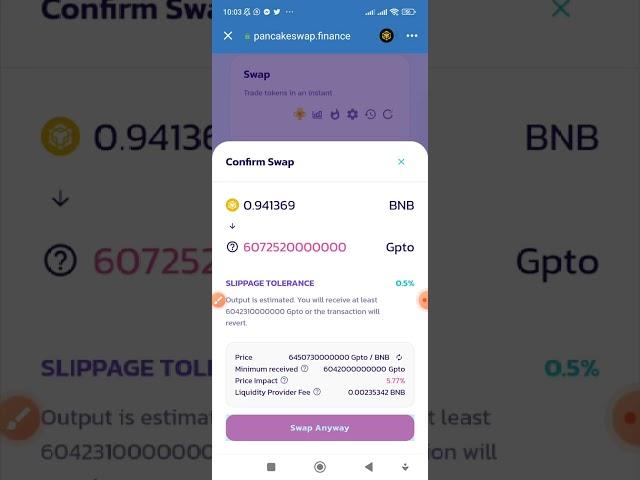 How to Buy and Sell any coin using the Contract Address on Pancakeswap