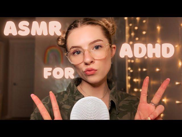 ASMR for ADHD | FAST & AGRESSIVE CHAOTIC TRIGGERS (Unique and Random Triggers with Rambles)