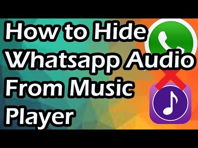 How to block whatsapp audio from Music player