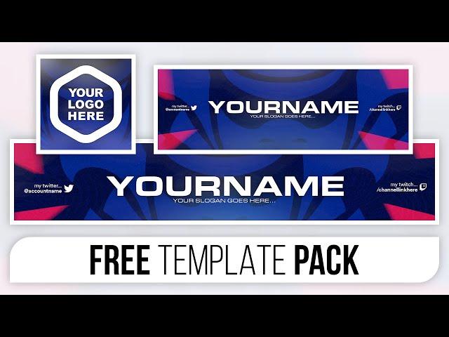 Clean Samurai Style Revamp Pack - FREE Photoshop Template [Banner, Header & Logo]