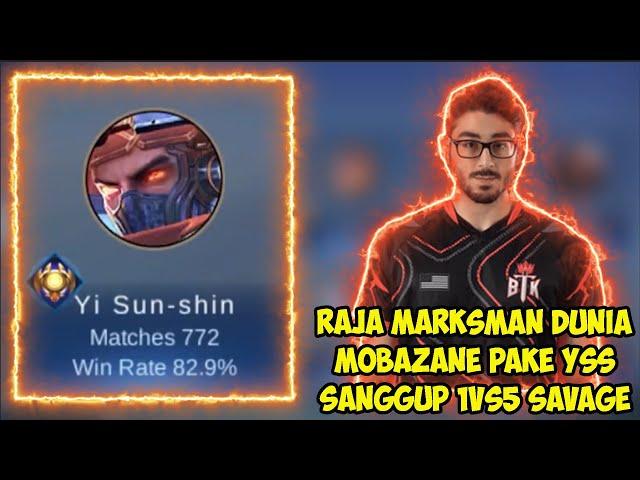 RAJA MARKSMAN MOBAZANE PAKE YSS 1VS5 SAVAGE EASY! | TOP GLOBAL YISUNSHIN MOBILE LEGENDS