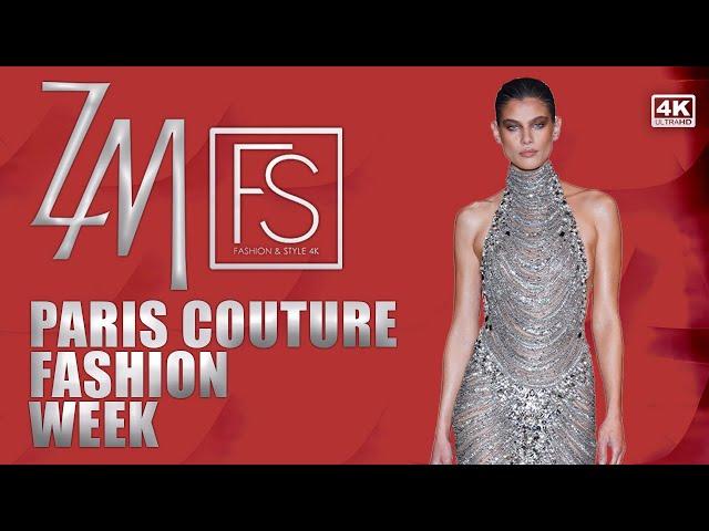 ZUHAIR MURAD COUTURE SS24 Paris Couture Fashion Week 4K Valery Kaufman A TYRIAN ARABESQUE Collection