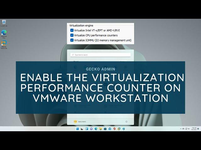 Windows 11: How to Fix and Enable the Virtualization Performance Counter on VMware Workstation