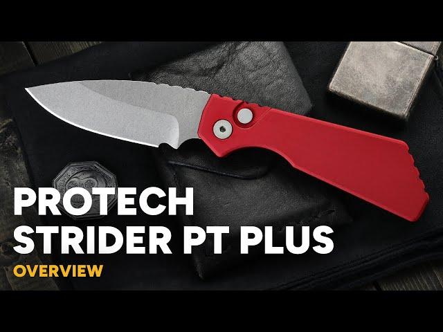 Protech Strider PT Plus - Button Lock Automatic Knife Overview