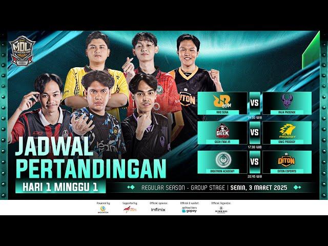 LIVE | MDL ID S11 | Regular Season | Minggu 1 Hari 1