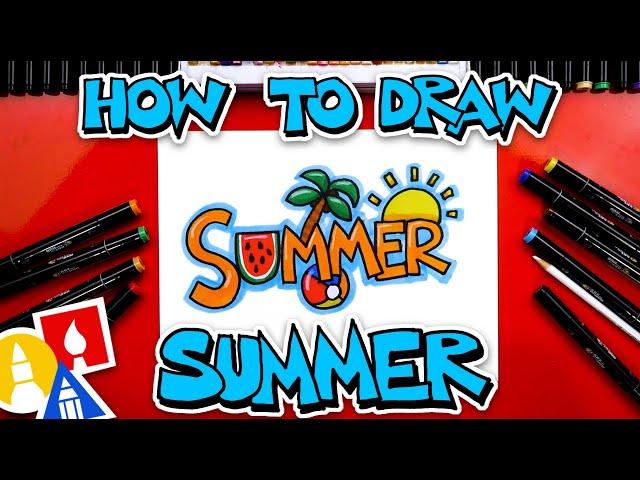 How To Draw Summer - Block Letters