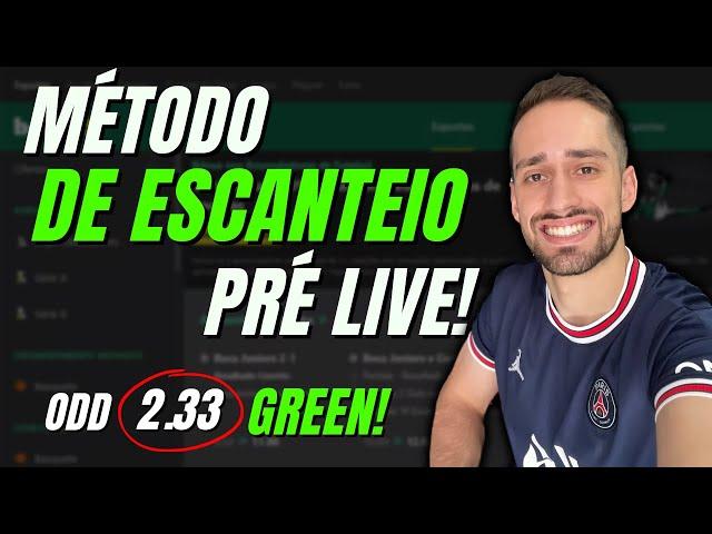 MÉTODO DE ESCANTEIO PRÉ LIVE ODD 2.33 NA BET365!