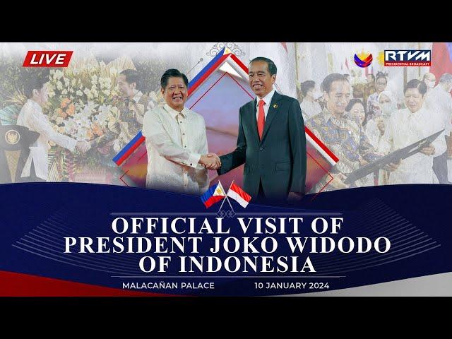 Arrival Honors for President Joko Widodo of Indonesia 01/10/2024