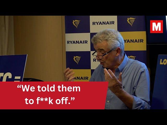 Ryanair boss Michael O'Leary in foul-mouthed rant at UK air traffic controllers' 'bulls**t'