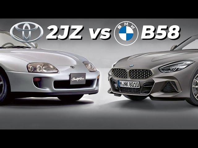 BMW B58 vs TOYOTA 2JZ. BMW B58 часть 1. @EnginesView