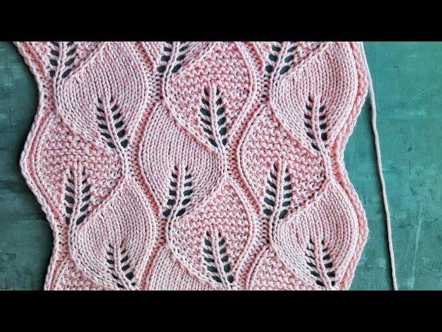 Knitting  Pattern Leaves