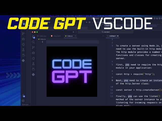 Code GPT - Use the Official OpenAI API inside VSCode