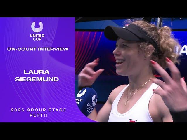 Laura Siegemund On-Court Interview | United Cup 2025 Group E