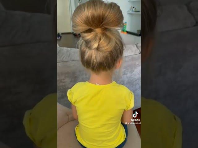 Quick Bun For Little Girls : I Love It 