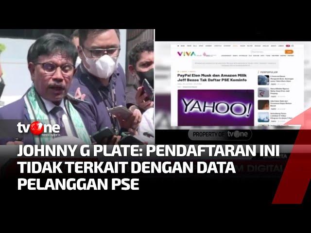 Kominfo Tetap Tegas pada Aturan Pendaftaran PSE kepada Pihak Aplikasi | Kabar Petang Pilihan tvOne