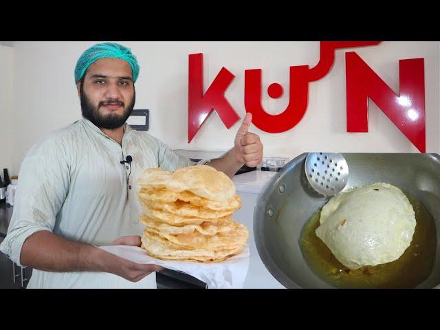 Poori Recipe || Soft Puffy and Round Puri Recipe || Easy Nashty wali Halwa Poori (Easy Tips)