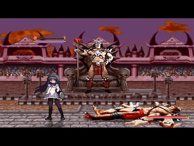 NICK54222 MUGEN: Homura Akemi (me) VS Mortal Kombat II Bosses (OMEGAPSYCHO)