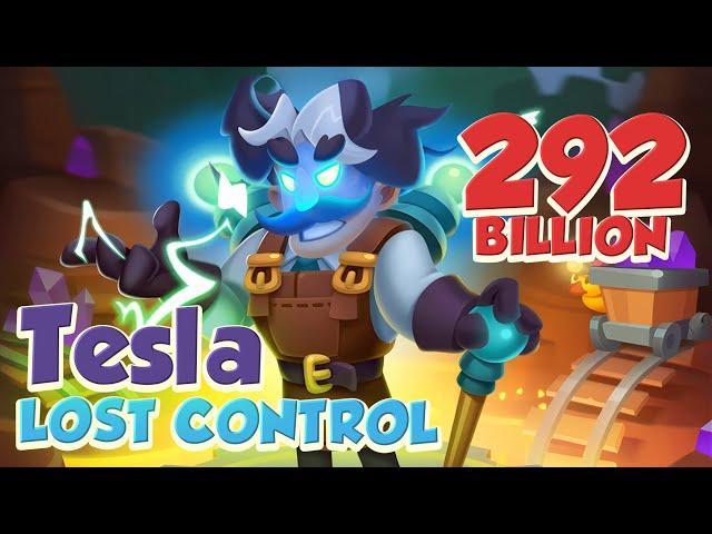 This TESLA is the BEST = 292 Billion Easy! PVP Rush Royale