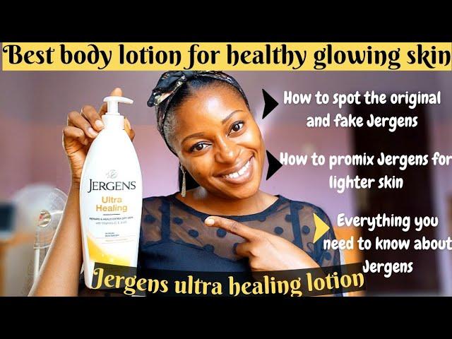 Best body lotion for a healthy glowing even skin: Jergens ultra healing body lotion, dry skin lotion