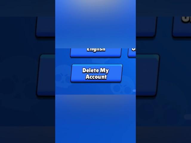 What will happen if you Delete your Account? (Don’t Try) #brawlstars #shorts