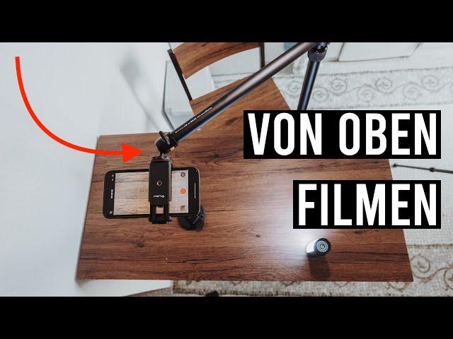 Wie kann man von oben filmen? Günstiges Stativ für Live-Streaming, YouTube, TikTok und Produkte