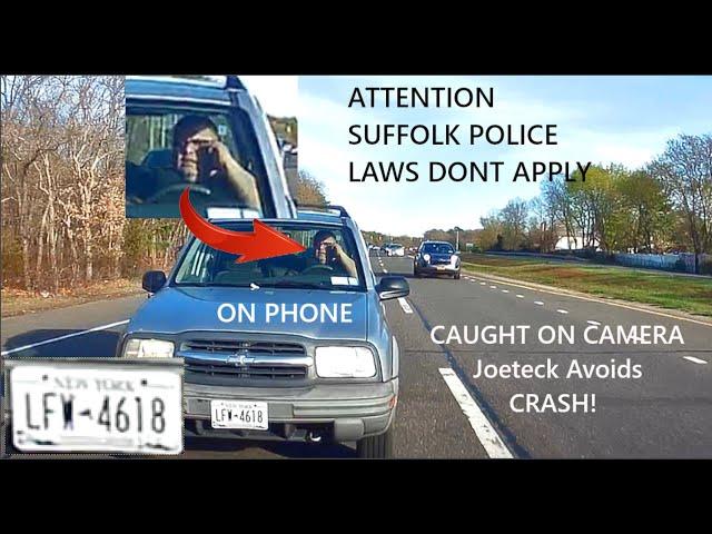 Guy on phone almost crashes says im wrong? | JoeteckTips | ROAD RAGE