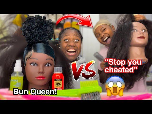 Slickest bun Mannequin Head challenge w/ Ziona winner gets a shopping spree!