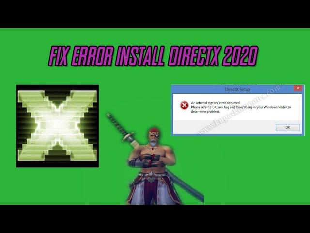 EZ FIX directX an internal system error occurred