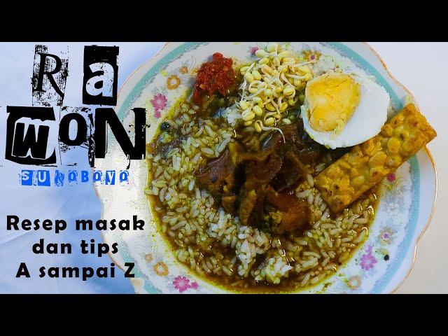 Resep dan tips lengkap masak Rawon khas Surabaya Jawa Timur