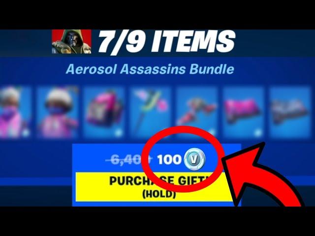 100 VBUCKS SKIN BUNDLE in Fortnite ITEM SHOP!