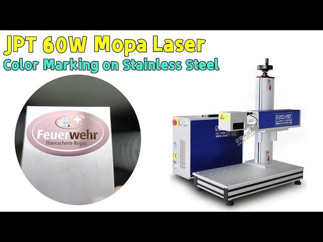 JPT 60W mopa color marking machine laser machine for marking color on metal stainless steel titanium