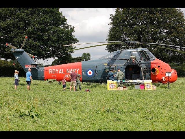 Helicopters including Wasp, Wessex and Whirlwind at the Capel Military Vehicle Show 2019