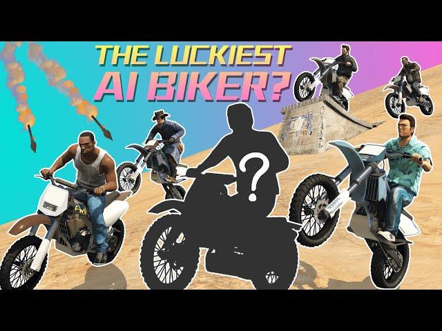GTA 5 | Who is the LUCKIEST AI BIKER?