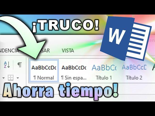 Ahorra mucho tiempo en Word con este truco! +¿Como hacer trabajo universitario en Word?