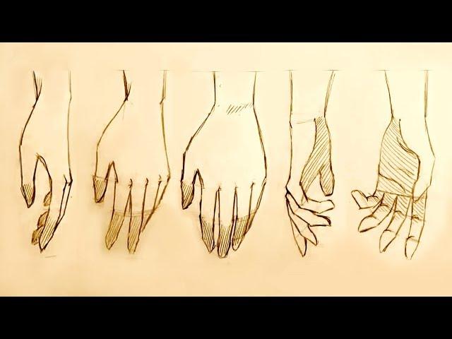 How to Draw Relaxed Hands, 5 Ways