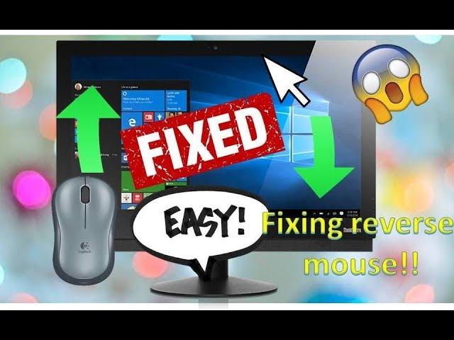 How to fix reverse mouse movement | fixing Inverted mouse | fixing wrong direction mouse cursor