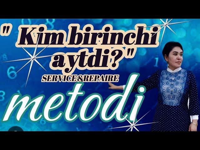 " Kim birinchi aytdi" metodi