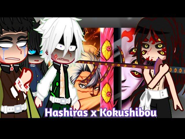 Hashiras reagindo a  hashiras x Kokushibou M4rkim rap | gacha club |