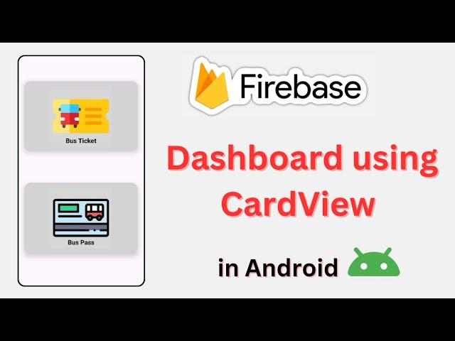 Dashboard (front-end + back-end) using CardView in Android Studio [2024] | @SuShivSuccess